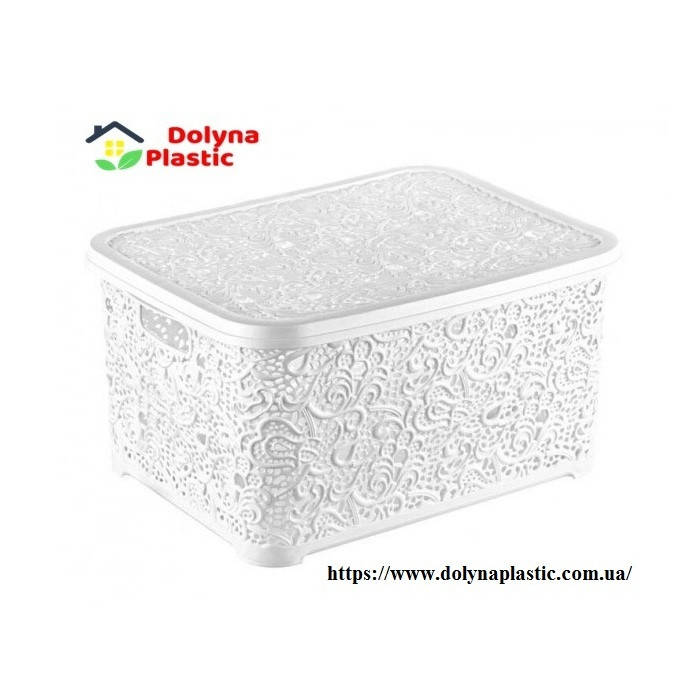 Коробка для мелочей с крышкой Ажур белая длина 29см. ширина 20.5см высота 12.5см. Объем 6л. белая, Разные цвета
Коробка для мелочей с крышкой Ажур белая длина 29см. ширина 20.5см высота 12.5см. Объем 6л. белая, Разные цвета