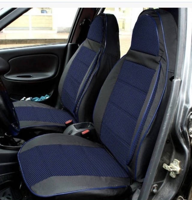 Чехлы модельные Pilot ВАЗ 2108-99/2115 кожзам черный+ткань синяя
Чехлы модельные Pilot ВАЗ 2108-99/2115 кожзам черный+ткань синяя