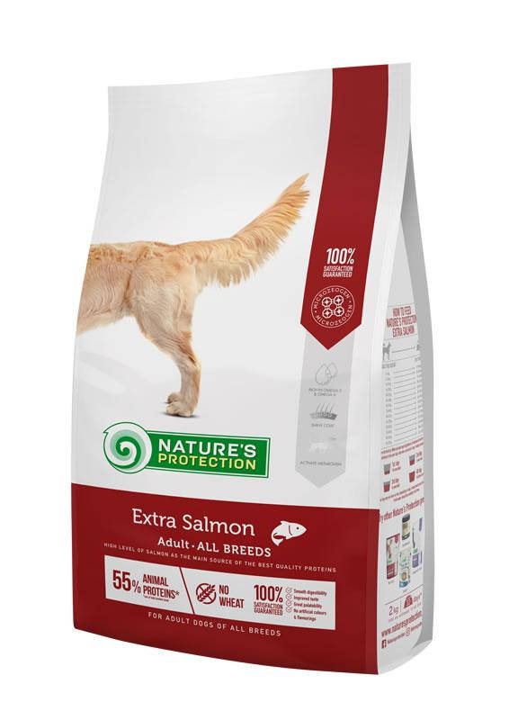 Nature's Protection Extra Salmon Adult All Breeds - cухой корм для взрослых собак (с мясом лосося) 18кг
Nature's Protection Extra Salmon Adult All Breeds - cухой корм для взрослых собак (с мясом лосося) 18кг
