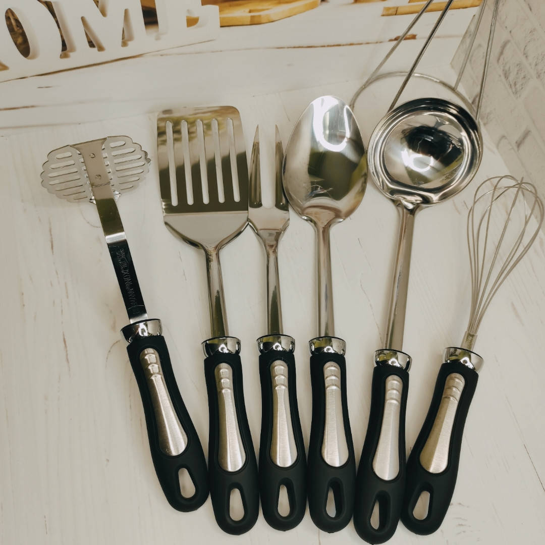 Набор кухонных принадлежностей из нержавеющей стали 7пред. Bohman7789
Набор кухонных принадлежностей из нержавеющей стали 7пред. Bohman7789