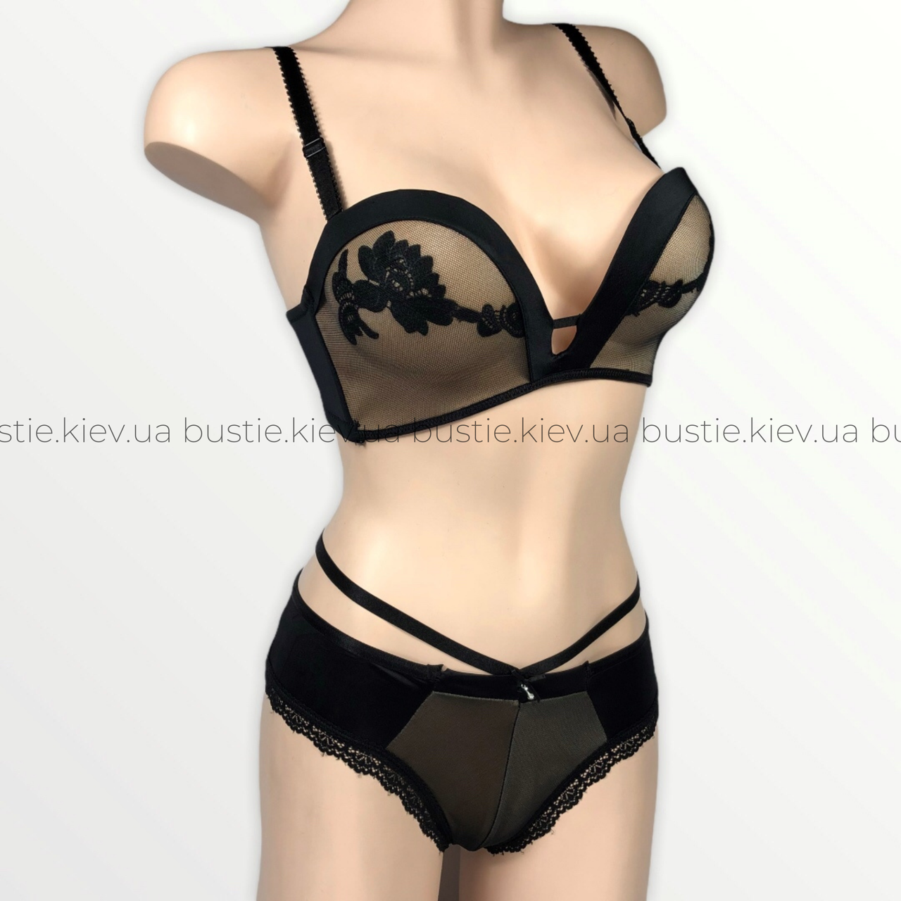 Комплект белья Tina Alche 6610/2, Черный 
Комплект белья Tina Alche 6610/2, Черный