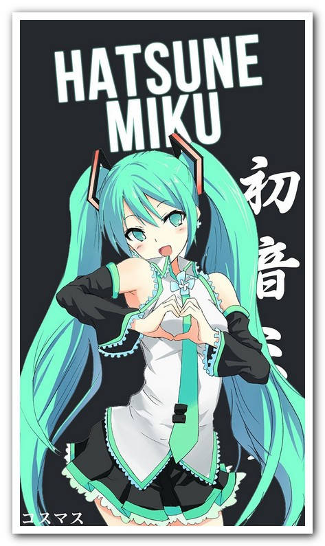 Мику Хацунэ Hatsune Miku - плакат аниме 
Мику Хацунэ Hatsune Miku - плакат аниме