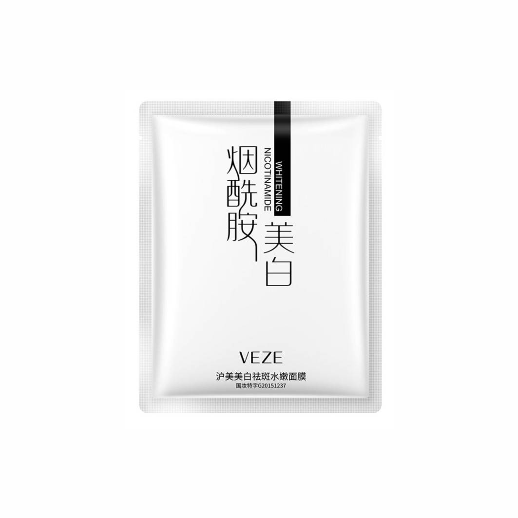 Тканевая маска отбеливающая и увлажняющая с никотинамида Venzen Whitening Nicotinamide Facial Mask
Тканевая маска отбеливающая и увлажняющая с никотинамида Venzen Whitening Nicotinamide Facial Mask