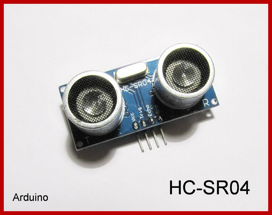 HC-SR04, ультразвуковой датчик расстояния.
HC-SR04, ультразвуковой датчик расстояния.