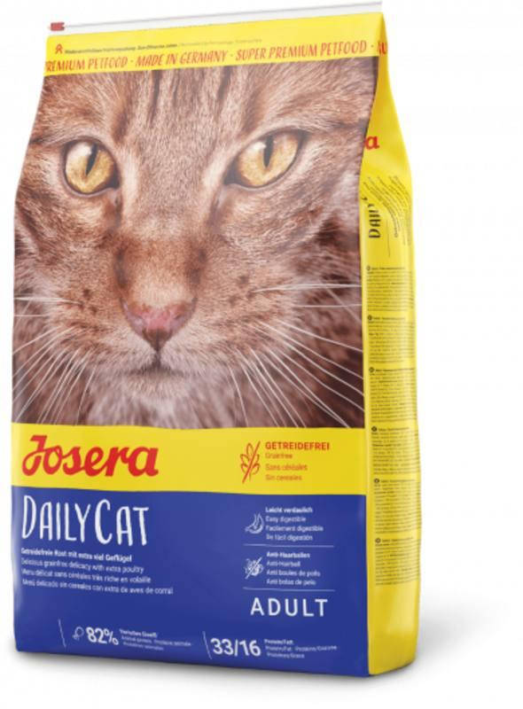 Josera (Йозера) DailyCat - Сухой беззерновой повседневный корм с курицей для котов 400 g
Josera (Йозера) DailyCat - Сухой беззерновой повседневный корм с курицей для котов 400 g