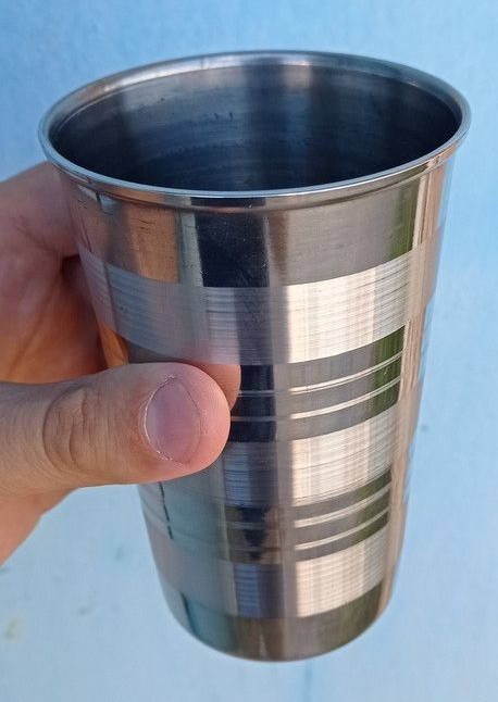 Стакан туристичний (солдатський) з нержавійки 380 мл / Стакан туристический (солдатский) из нержавейки 380 мл
Стакан туристичний (солдатський) з нержавійки 380 мл / Стакан туристический (солдатский) из нержавейки 380 мл