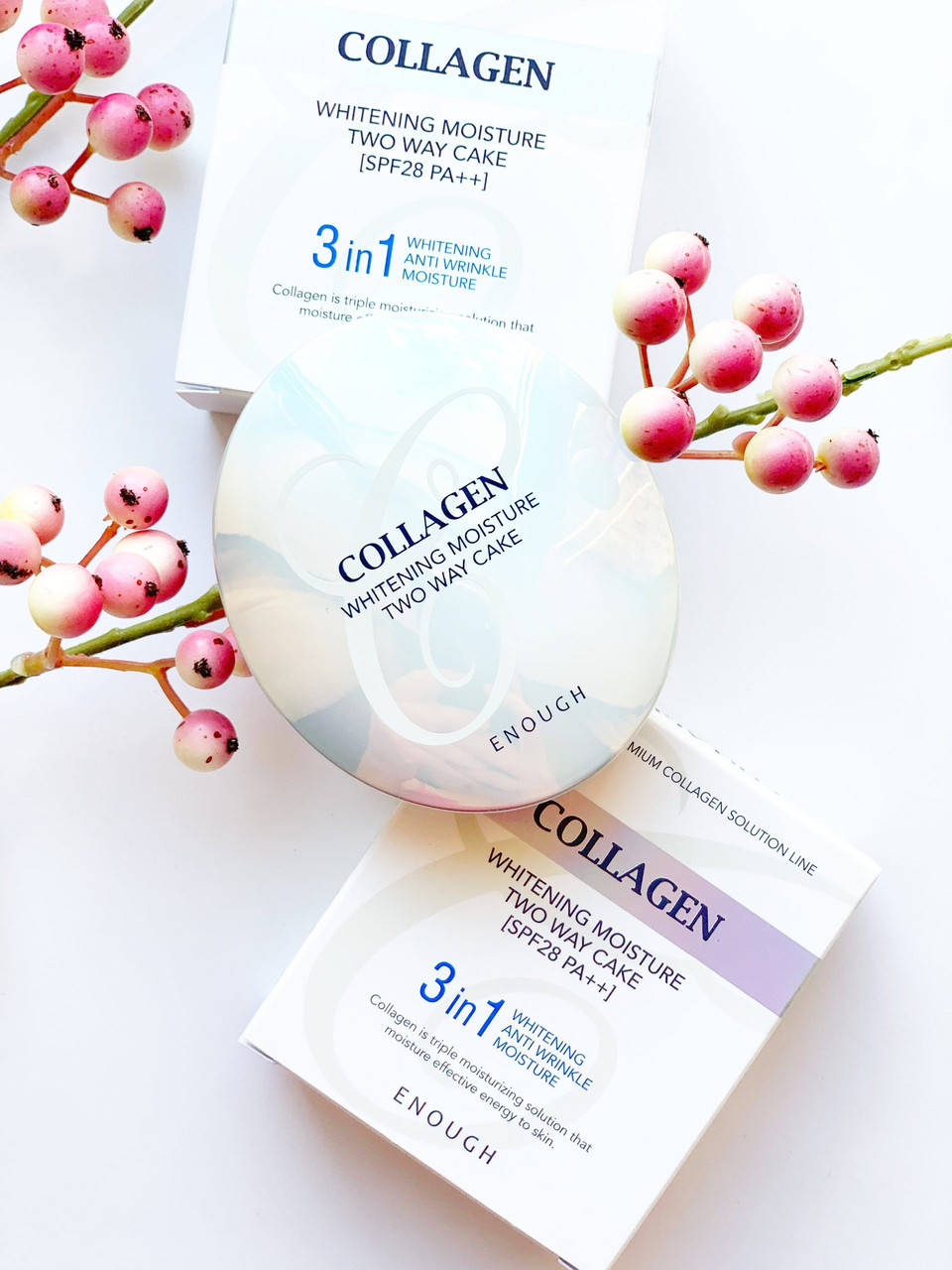 Осветляющая пудра со сменным блоком Enough Collagen Whitening Moisture Two Way Cake SPF30 PA+++ тон №13
Осветляющая пудра со сменным блоком Enough Collagen Whitening Moisture Two Way Cake SPF30 PA+++ тон №13