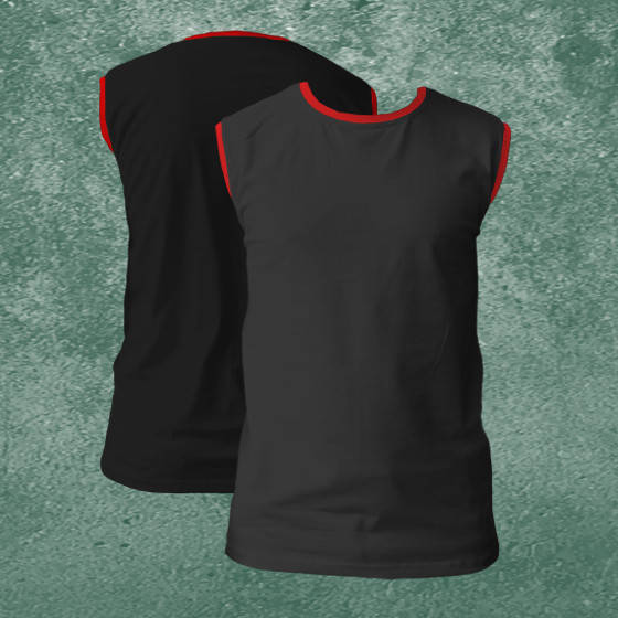 Футболка мужская без рукавов черная-красный
Футболка мужская без рукавов черная-красный