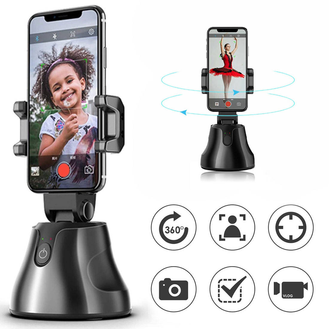 Умный Смарт держатель смартфона SMART 360° поворотный Смарт держатель телефона для блогеров Черный UG
Умный Смарт держатель смартфона SMART 360° поворотный Смарт держатель телефона для блогеров Черный UG