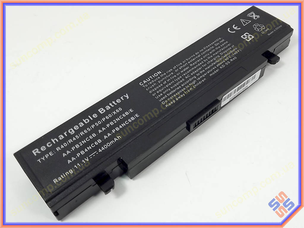 Батарея PB4NC6B для SAMSUNG R40, R45, R60, R65, R70, P50, P60, P70, Q210, Q310 (PB6NC6B) (10.8V 4400mAh).
Батарея PB4NC6B для SAMSUNG R40, R45, R60, R65, R70, P50, P60, P70, Q210, Q310 (PB6NC6B) (10.8V 4400mAh).