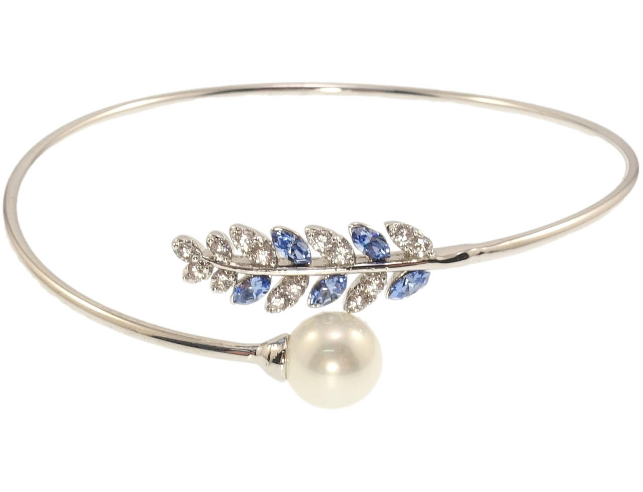 Браслет Xuping Родий с кр-ми Swarovski "Жемчужина с веточкой, кристаллы Sapphire и цирконий" ø 6см
Браслет Xuping Родий с кр-ми Swarovski "Жемчужина с веточкой, кристаллы Sapphire и цирконий" ø 6см