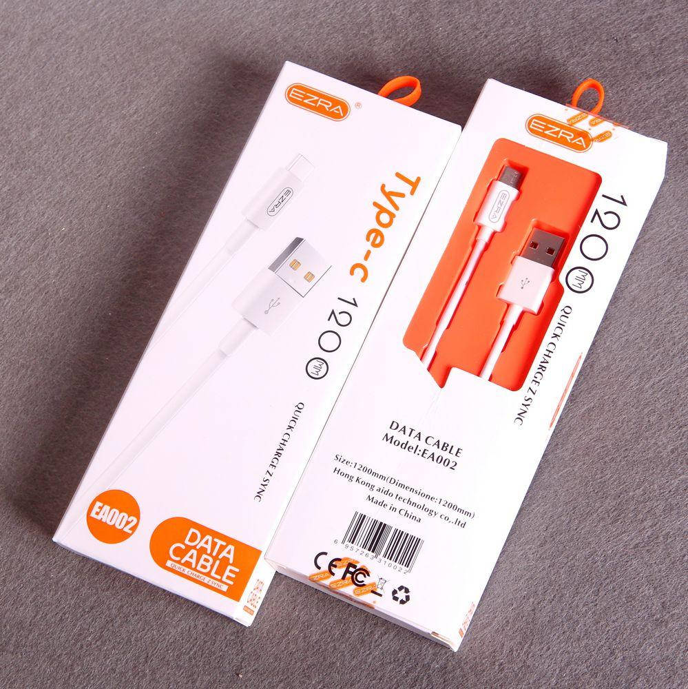 Кабель Type-C 1,2м Ezra EA002 білий, Белый
Кабель Type-C 1,2м Ezra EA002 білий, Белый