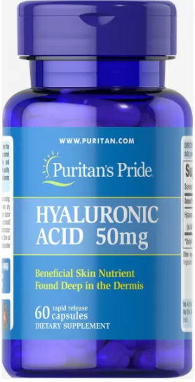Гиалуроновая кислота, Hyaluronic Acid, Puritan's Pride, 50 мг, 60 капсул (PTP-14860)
Гиалуроновая кислота, Hyaluronic Acid, Puritan's Pride, 50 мг, 60 капсул (PTP-14860)