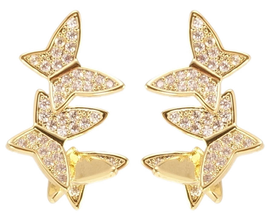 Серьги Xuping QQMM Позолота 14K игла серебро 925 гвоздики (пусеты) "Бабочки с цирконием"
Серьги Xuping QQMM Позолота 14K игла серебро 925 гвоздики (пусеты) "Бабочки с цирконием"