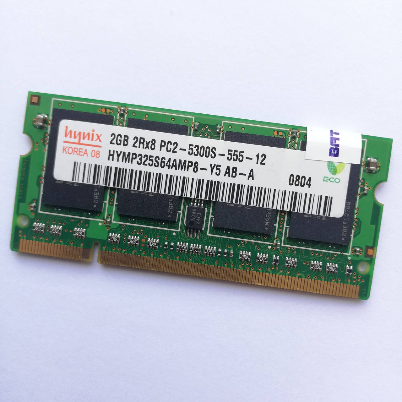 Оперативная память для ноутбука Hynix SODIMM DDR2 2Gb 667MHz 5300s CL5 (HYMP325S64AMP8-Y5 AB-A) Б/У
Оперативная память для ноутбука Hynix SODIMM DDR2 2Gb 667MHz 5300s CL5 (HYMP325S64AMP8-Y5 AB-A) Б/У