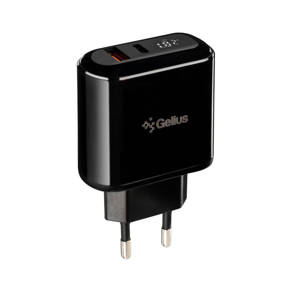 Зарядное устройство Gelius Pro Zion QC3.0 PD2.0 18W with LCD GP-HC010 1USB(3А) + 1USB Type-C(3A) Bla
Зарядное устройство Gelius Pro Zion QC3.0 PD2.0 18W with LCD GP-HC010 1USB(3А) + 1USB Type-C(3A) Bla