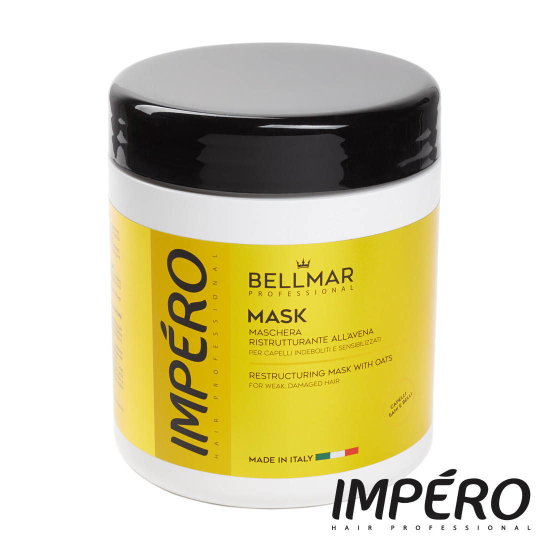 Маска для восстановления структуры волос с овсом IMPERO Bellmar Professional/Италия 1000 мл
Маска для восстановления структуры волос с овсом IMPERO Bellmar Professional/Италия 1000 мл