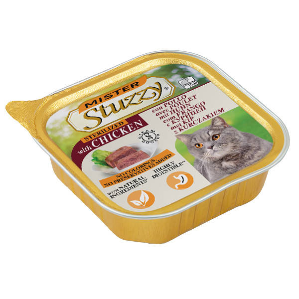 Mister Stuzzy Cat Sterilized МИСТЕР ШТУЗИ СТЕРИЛАЙЗИД корм для стерилизованных кошек паштет, 100г
Mister Stuzzy Cat Sterilized МИСТЕР ШТУЗИ СТЕРИЛАЙЗИД корм для стерилизованных кошек паштет, 100г