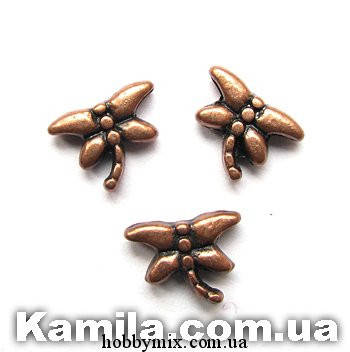 Металл. бусина "стрекоза" медь (0,8 х 0,6 см) 40 шт в уп.
Металл. бусина "стрекоза" медь (0,8 х 0,6 см) 40 шт в уп.