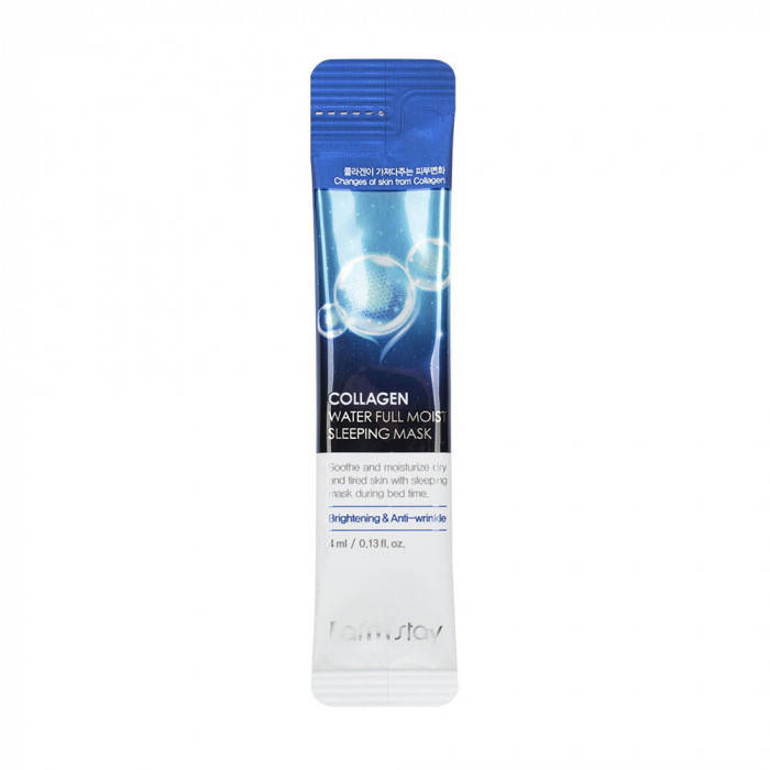Ночная увлажняющая маска для лица с коллагеном FarmStay Collagen Water Full Moist, пробник
Ночная увлажняющая маска для лица с коллагеном FarmStay Collagen Water Full Moist, пробник