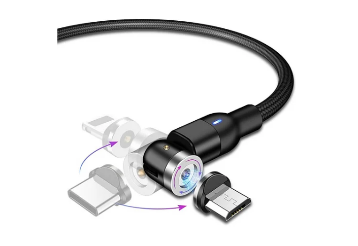 Зарядный магнитный кабель iLoungeMax Rotate Magnetic Cable 540° Micro-USB | Type-C | Lightning 1m, Разные цвета
Зарядный магнитный кабель iLoungeMax Rotate Magnetic Cable 540° Micro-USB | Type-C | Lightning 1m, Разные цвета