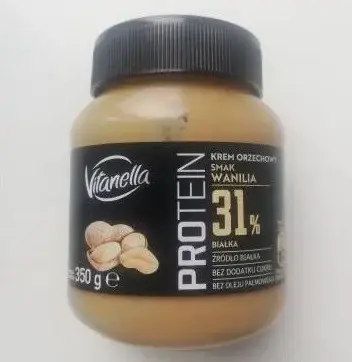 Ореховая паста PROTEIN 31% без сахара и пальмового масла с ванилью Vitanella 350 г Польша
Ореховая паста PROTEIN 31% без сахара и пальмового масла с ванилью Vitanella 350 г Польша