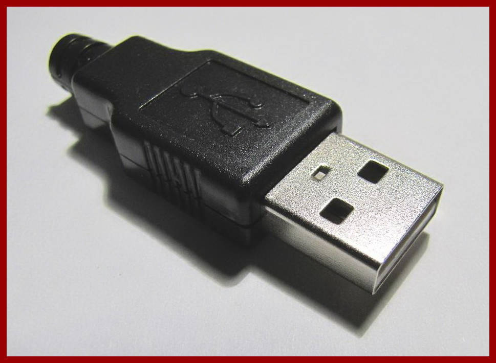 USB штекер, разборный, тип А, 4pin.
USB штекер, разборный, тип А, 4pin.