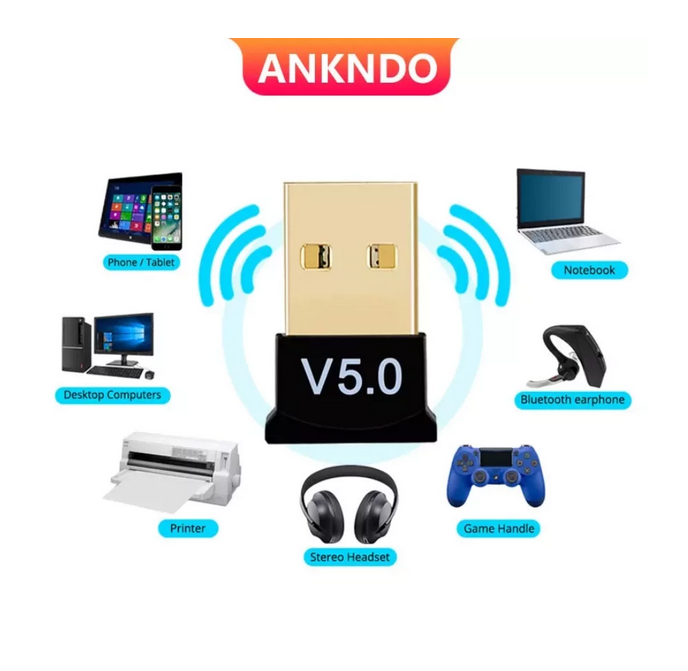 USB Bluetooth 5.0 адаптер Ankndо. ЮСБ блютус, блютуз адаптер для комп'ютера, ПК, ноутбука D34S
USB Bluetooth 5.0 адаптер Ankndо. ЮСБ блютус, блютуз адаптер для комп'ютера, ПК, ноутбука D34S