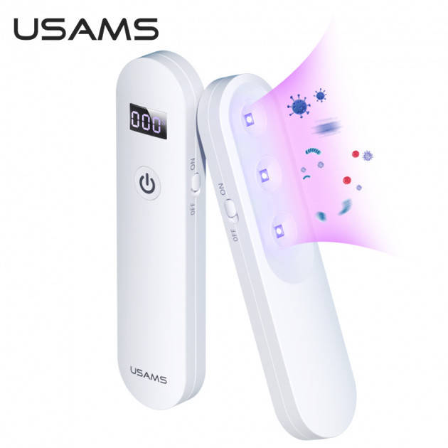 Портативний ультрафіолетовий дезінфектор стерилізатор USAMS Digital Display Ultraviolet Lamp US-ZB159 White
Портативний ультрафіолетовий дезінфектор стерилізатор USAMS Digital Display Ultraviolet Lamp US-ZB159 White