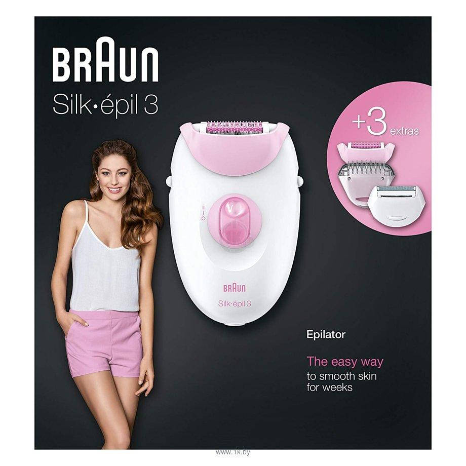 Эпилятор BRAUN Silk epil 3 SE 3-410
Эпилятор BRAUN Silk epil 3 SE 3-410