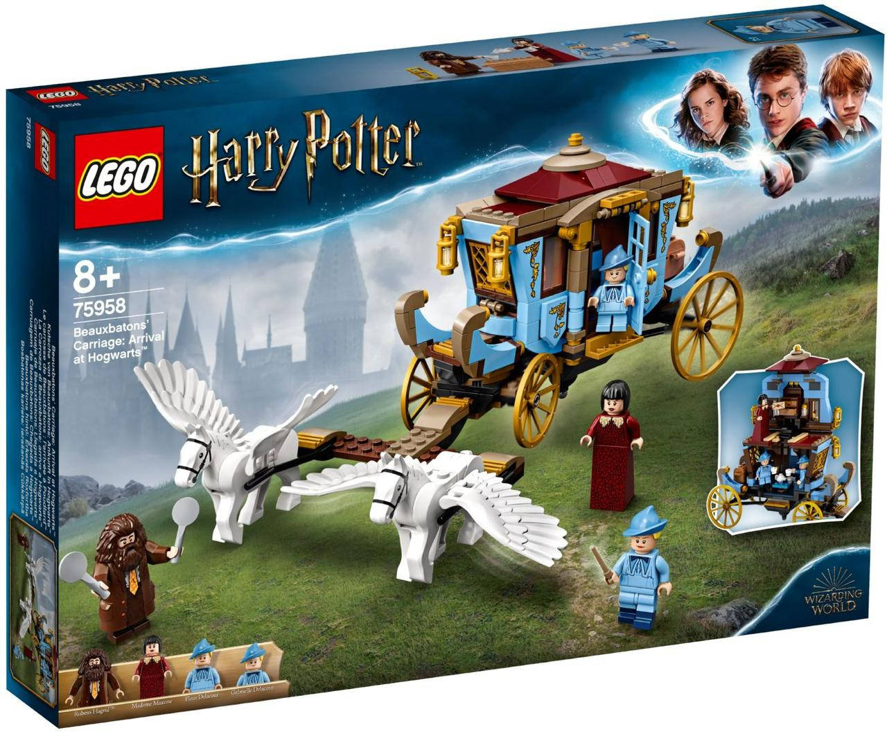 Lego Harry Potter Карета школы Шармбатон: приезд в Хогвартс 75958
Lego Harry Potter Карета школы Шармбатон: приезд в Хогвартс 75958