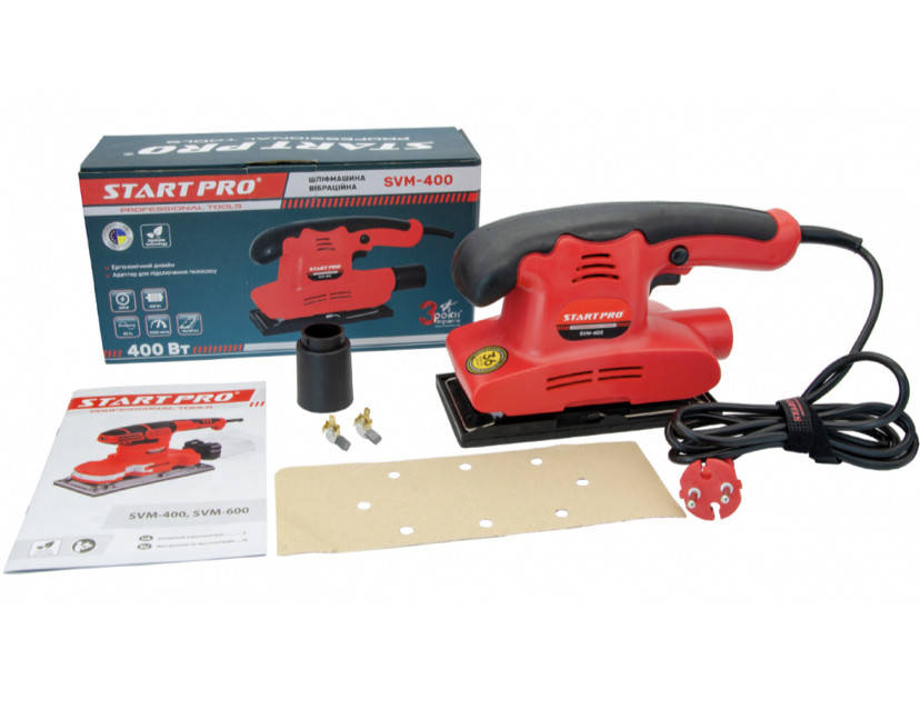 Вибрационная шлифмашина Start Pro SVM-400
Вибрационная шлифмашина Start Pro SVM-400