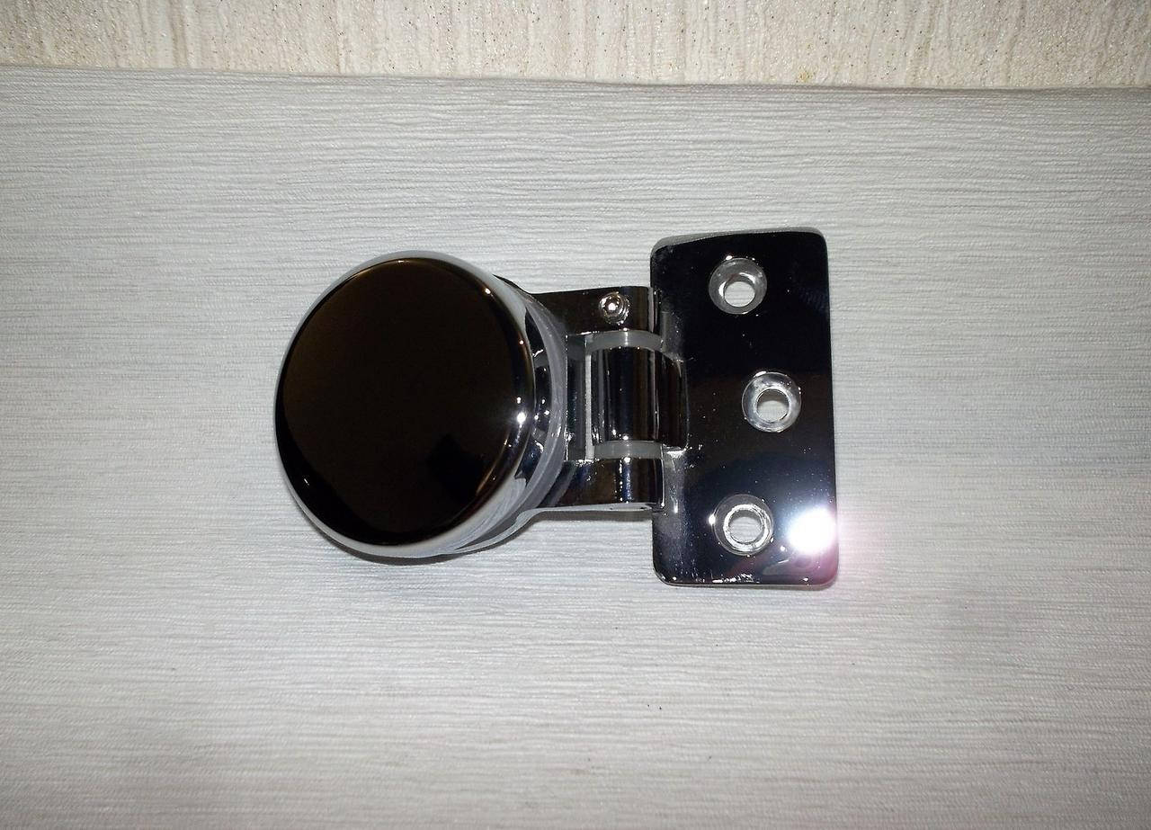 Петля стена - стекло круглая хром 
Петля стена - стекло круглая хром