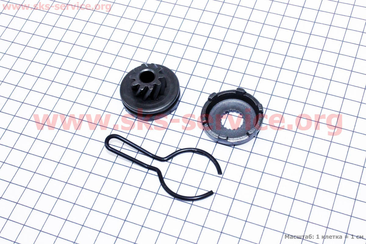 Храповик кикстартера + шайба и скоба на скутер Yamaha JOG
Храповик кикстартера + шайба и скоба на скутер Yamaha JOG