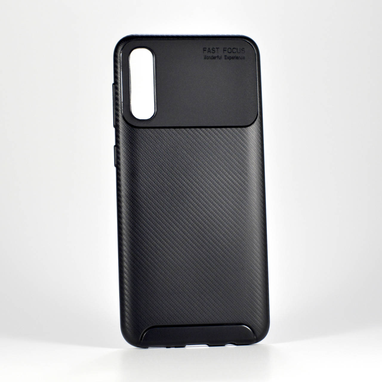 Защитный чехол на Samsung A50 (A505F) карбон черный
Защитный чехол на Samsung A50 (A505F) карбон черный