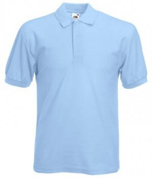 Мужская футболка поло голубая 402-УТ 
Мужская футболка поло голубая 402-УТ