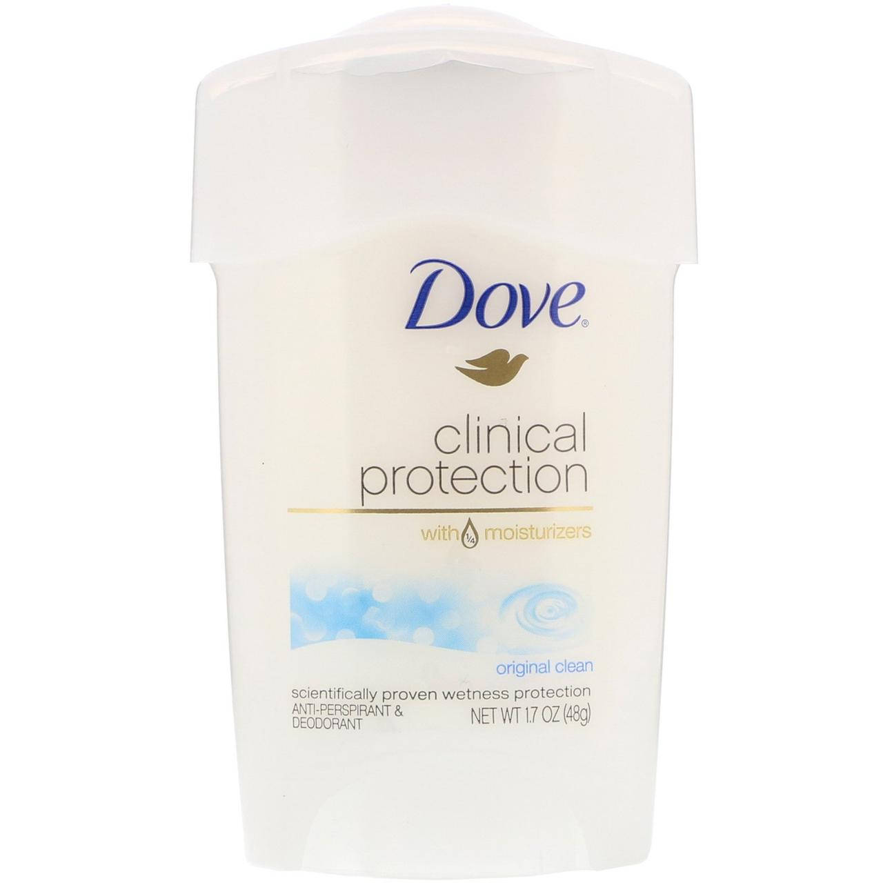 Dove, Clinical Protection, дезодорант-антиперспирант Prescription Strength, аромат «Оригинальный», 48 г,,
Dove, Clinical Protection, дезодорант-антиперспирант Prescription Strength, аромат «Оригинальный», 48 г,,