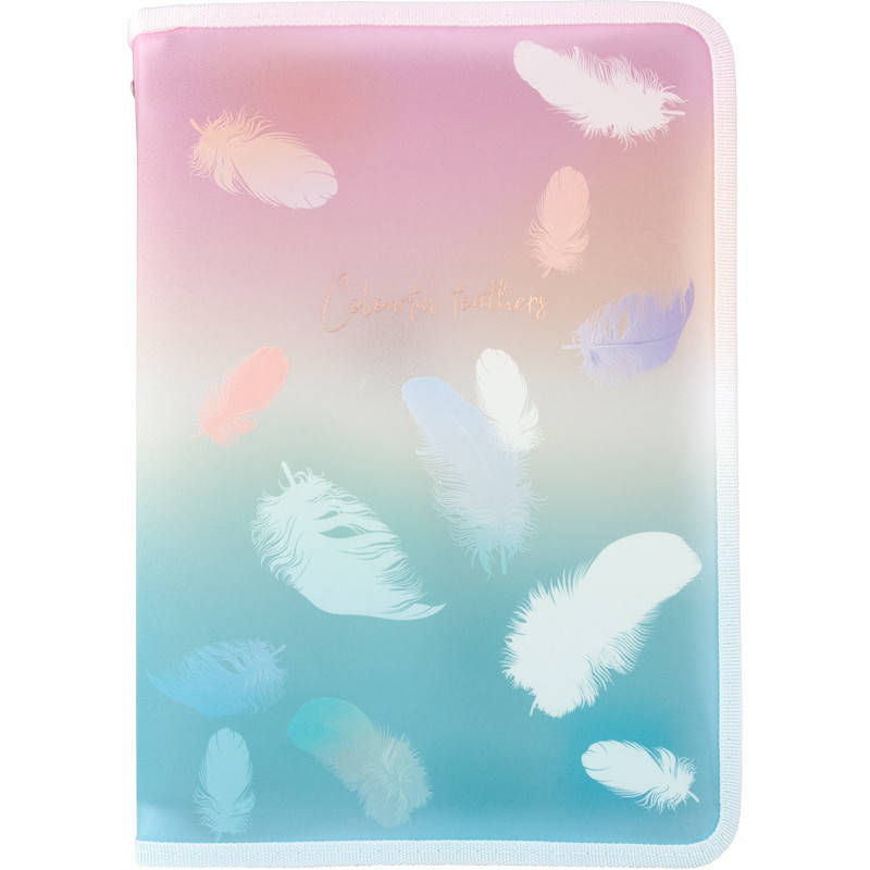 Папка объёмная на молнии, А4+, Colourful feathers, бирюзово-персиковый блеск 1807-91 Axent, Бирюзовый
Папка объёмная на молнии, А4+, Colourful feathers, бирюзово-персиковый блеск 1807-91 Axent, Бирюзовый