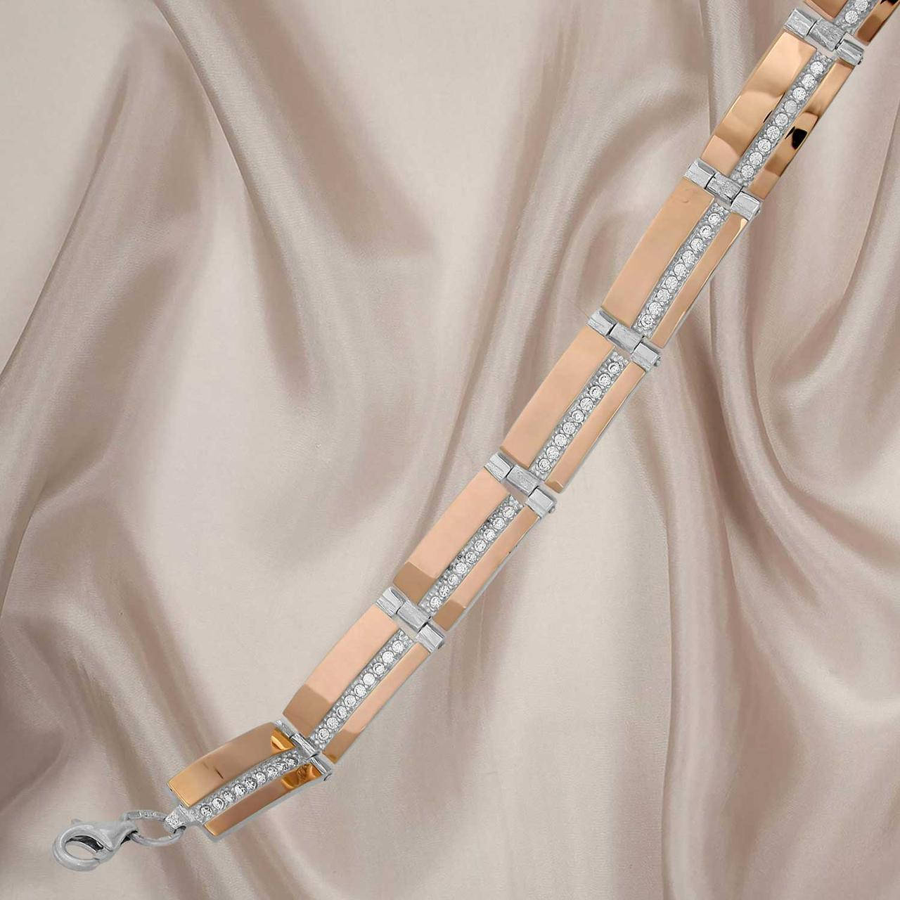 Браслет серебряный с золотыми пластинами Беатрис
Браслет серебряный с золотыми пластинами Беатрис