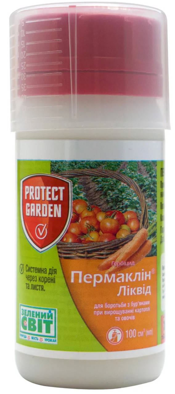 Гербицид Пермаклин Ликвид (Зенкор Ликвид) 100 мл, Protect Garden (Bayer)
Гербицид Пермаклин Ликвид (Зенкор Ликвид) 100 мл, Protect Garden (Bayer)