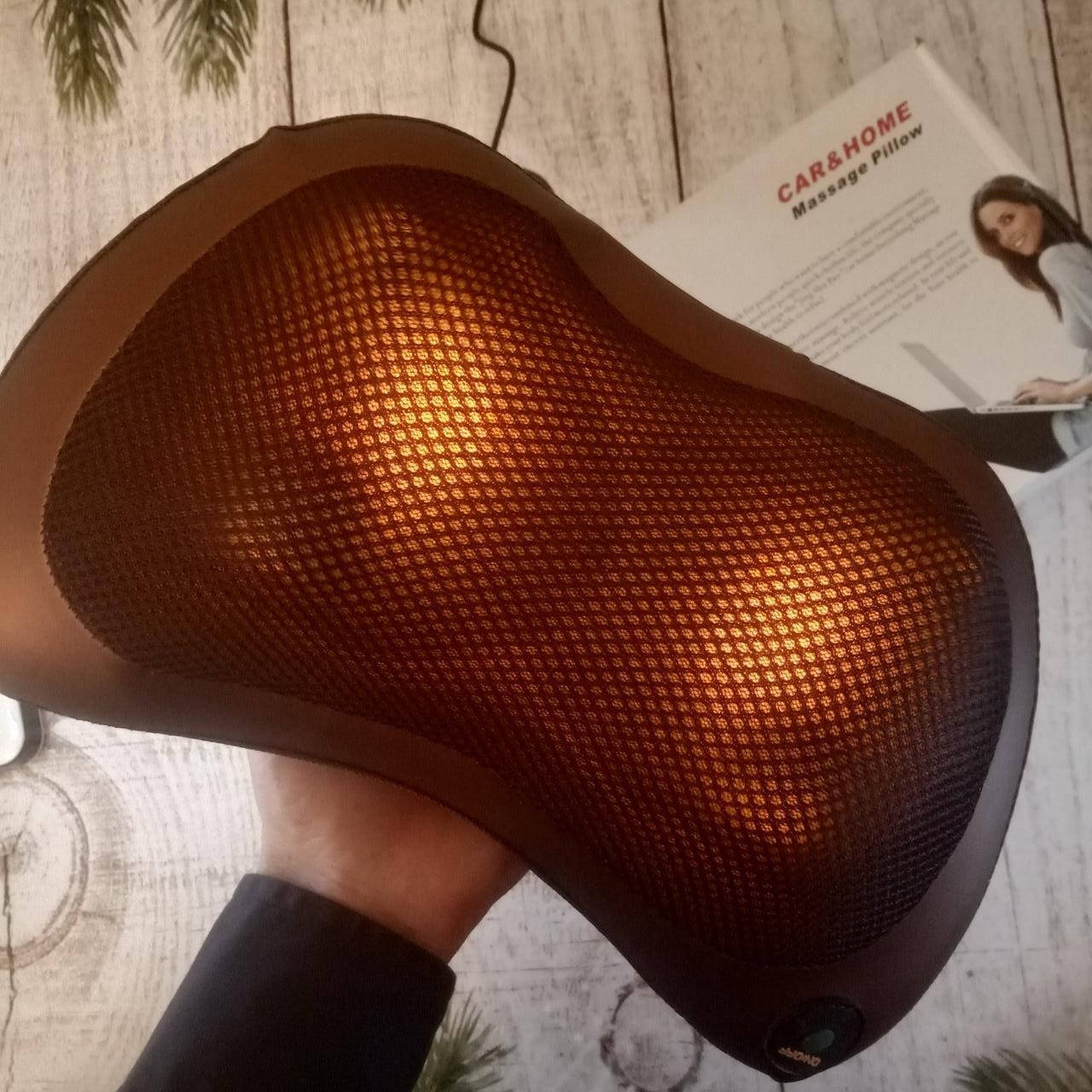 Массажная подушка с инфракрасным подогревом роликовая Massage Pillow для спины шеи ног (Живые фото)
Массажная подушка с инфракрасным подогревом роликовая Massage Pillow для спины шеи ног (Живые фото)
