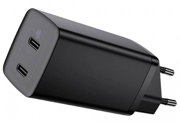 Сетевое зарядное устройство с поддержкой быстрой зарядки Baseus GaN2 Lite Quick Charger 2xUSB Type-C 65W Black, Черный
Сетевое зарядное устройство с поддержкой быстрой зарядки Baseus GaN2 Lite Quick Charger 2xUSB Type-C 65W Black, Черный