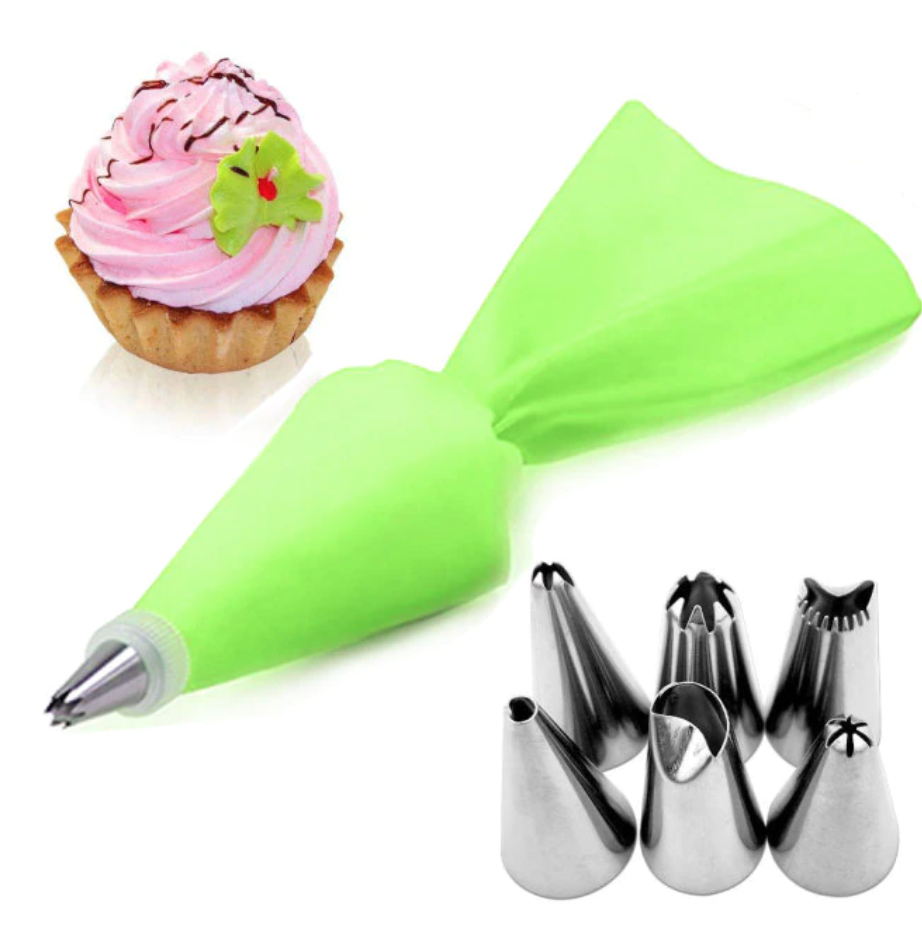 Мешок кондитерский с насадками 5307 зеленый
Мешок кондитерский с насадками 5307 зеленый