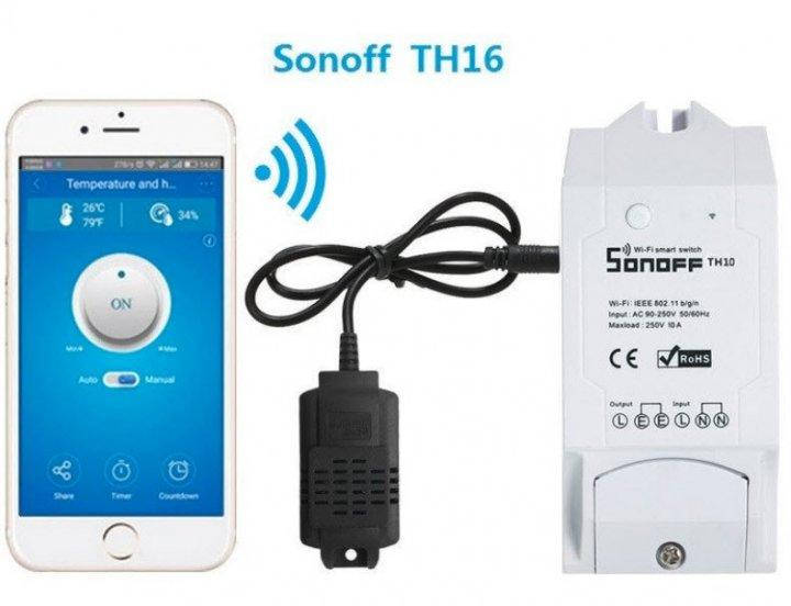 Комплект WiFi реле Sonoff TH16 16А/3500 Вт + датчик температуры и влажности Sonof Si 7021 (Умный дом)
Комплект WiFi реле Sonoff TH16 16А/3500 Вт + датчик температуры и влажности Sonof Si 7021 (Умный дом)