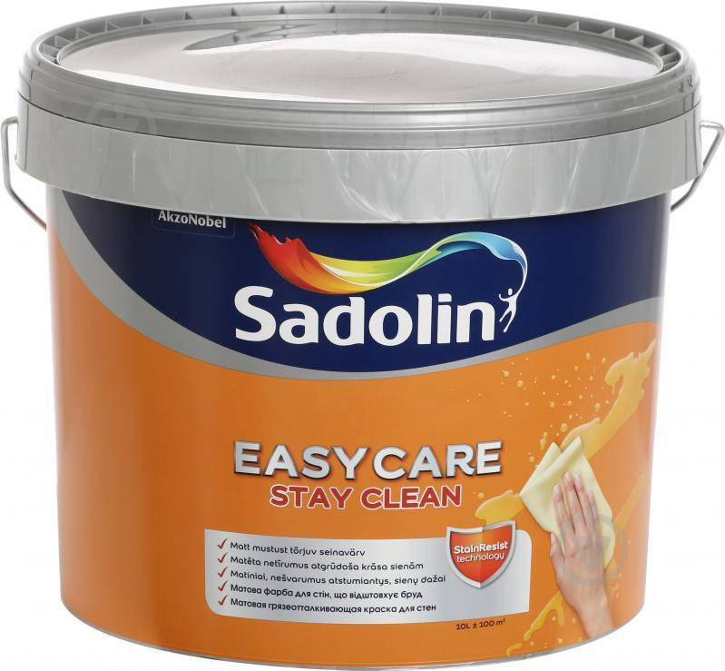 Краска интерьерная для стен и потолков Sadolin Easycare грязеотталкивающая, матовая 10л
Краска интерьерная для стен и потолков Sadolin Easycare грязеотталкивающая, матовая 10л