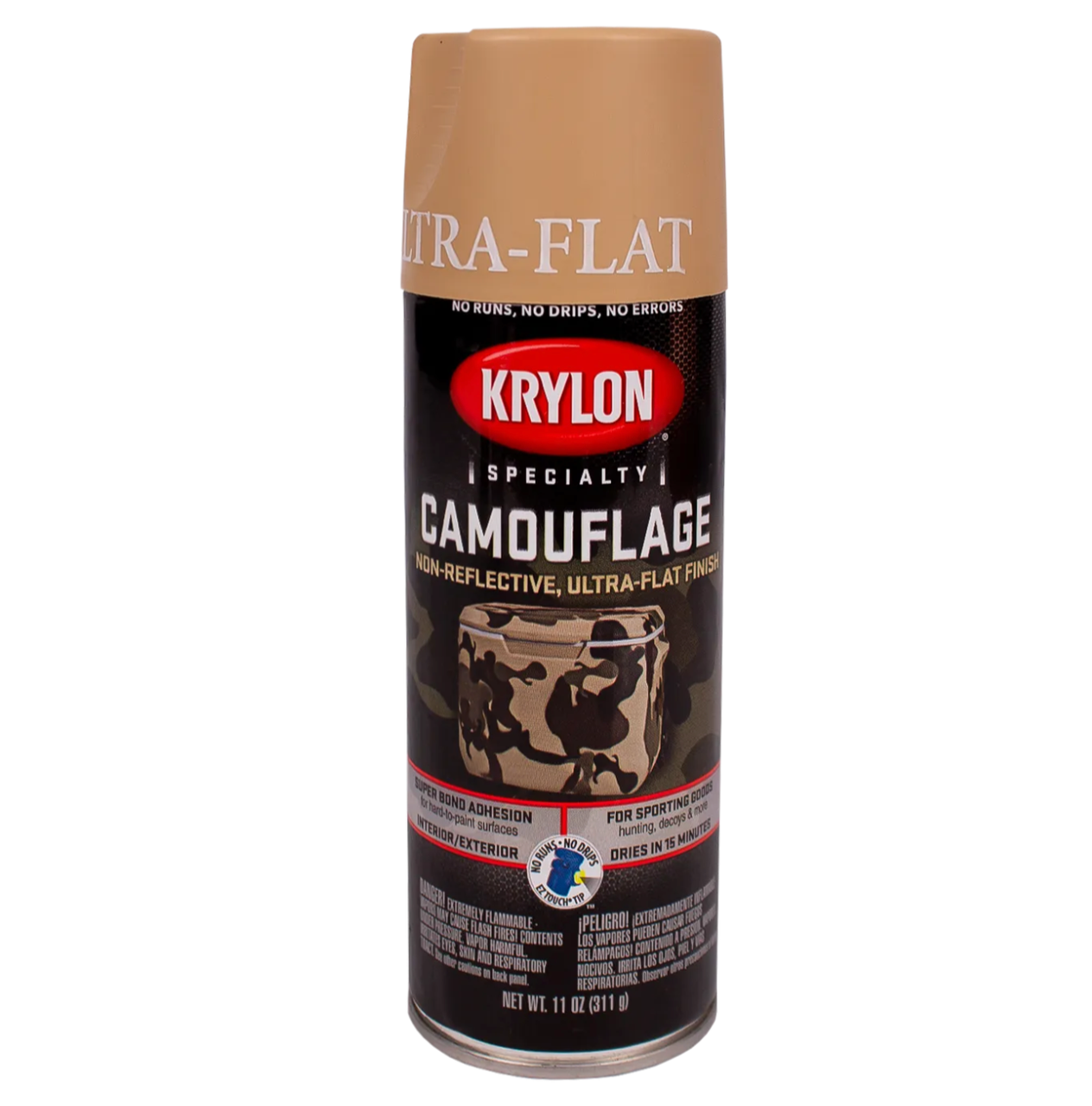 Краска военная Krylon Camouflage - Color Sand (песочный) для создания военного камуфляжа
Краска военная Krylon Camouflage - Color Sand (песочный) для создания военного камуфляжа