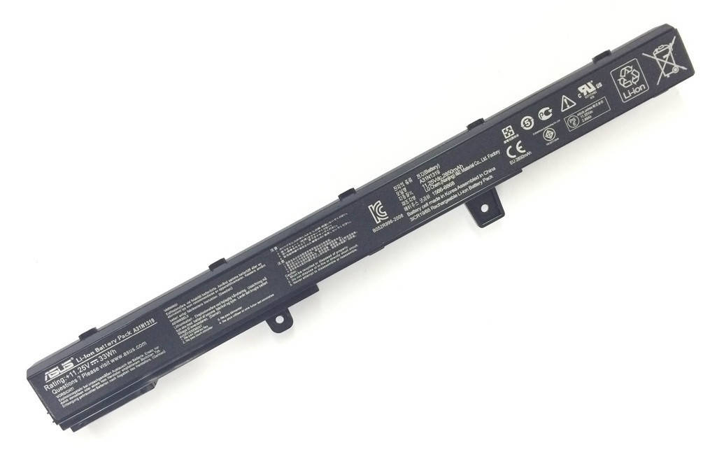 Батарея 11.25V 33Wh A31N1319 Asus X451 X551C X551CA X551CAP 
Батарея 11.25V 33Wh A31N1319 Asus X451 X551C X551CA X551CAP