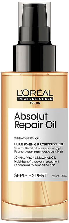 Олійка для відновлення пошкодженого волосся L’Oréal Professionnel Absolut Repair 90 мл 
Олійка для відновлення пошкодженого волосся L’Oréal Professionnel Absolut Repair 90 мл