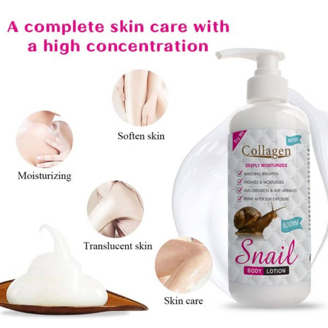 Лосьон для тела Snail Collagen 500мл 
Лосьон для тела Snail Collagen 500мл