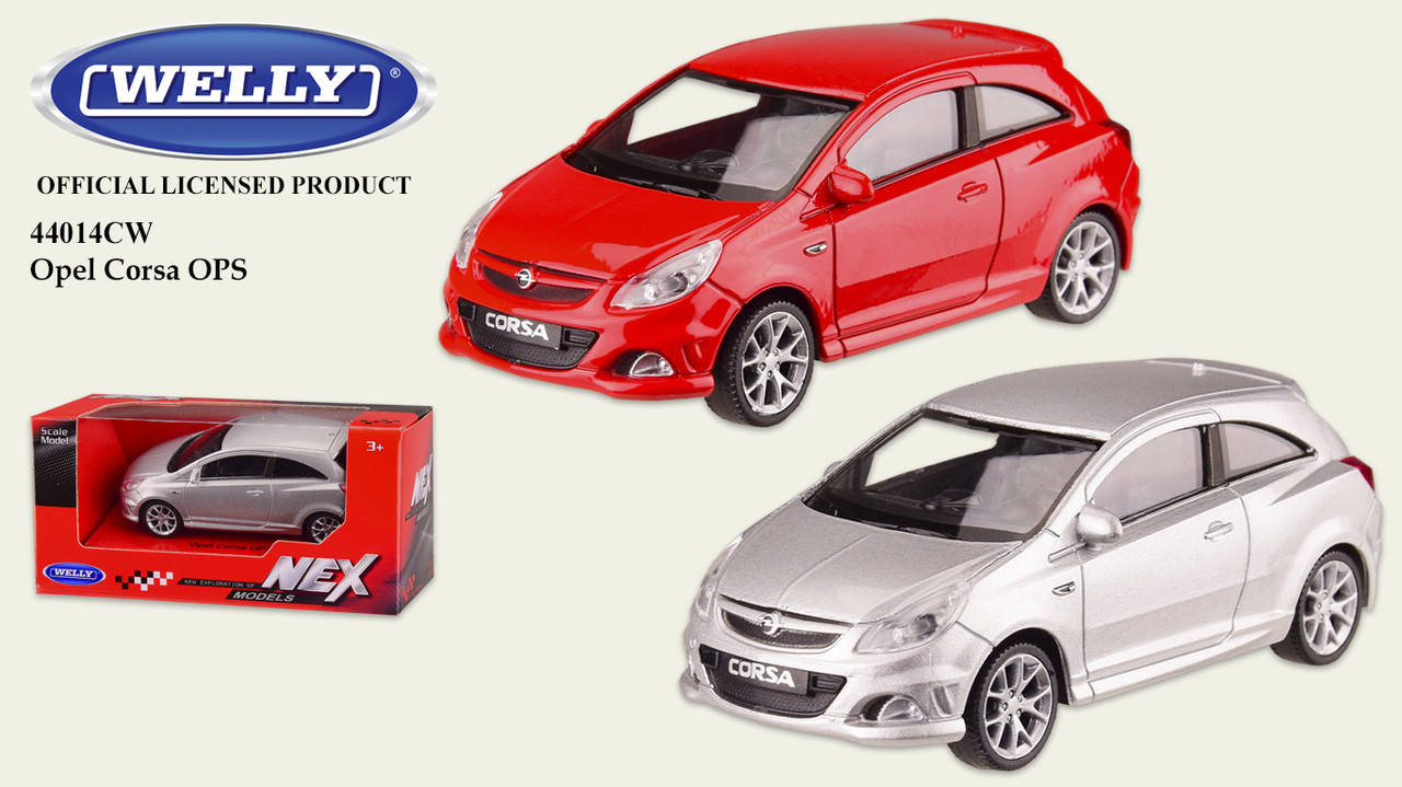 Машина метал 44014CW (72шт|3) "WELLY"1:43 OPEL CORSA,2 цвета,в кор.13*6*5,5см, р-р игрушки – 9.5*4*3.5 см
Машина метал 44014CW (72шт|3) "WELLY"1:43 OPEL CORSA,2 цвета,в кор.13*6*5,5см, р-р игрушки – 9.5*4*3.5 см